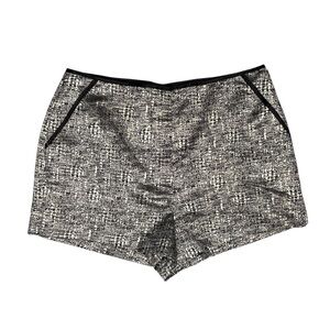 Forever 21 Metallic Gold & Black High Rise Hot Shorts